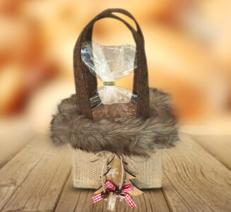 Tasche mit Holztanne