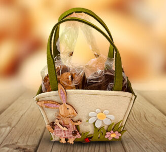 Osterkörbchen mit Schmätzchen und Goldschmätzchen