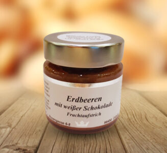Fruchtaufstrich Erdbeere & weiße Schokolade