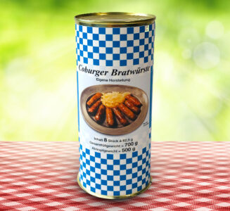 Coburger Bratwurst in der Dose