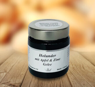 Holunder Gelee mit Apfel Zimt