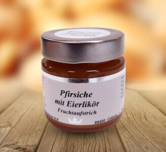 Fruchtaufstrich Pfirsich mit Eierlikör